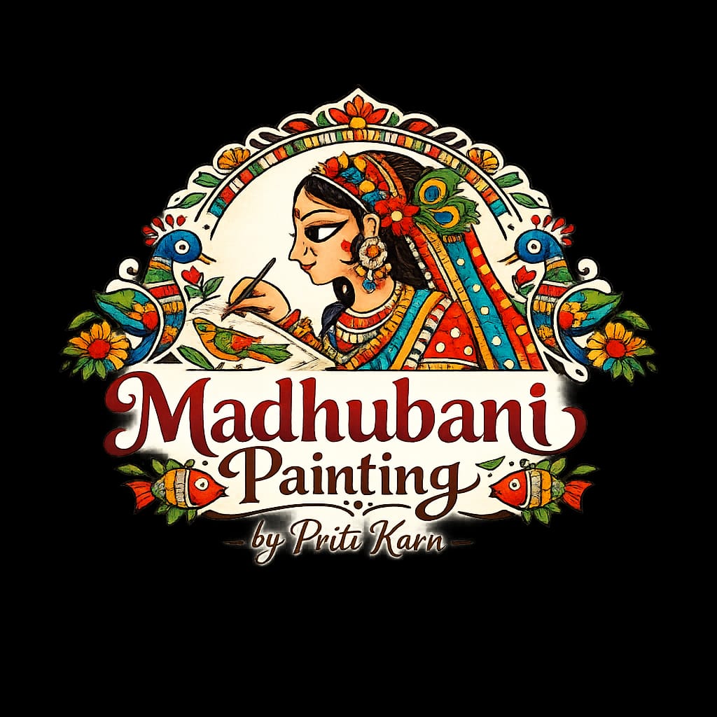 Madhubani Painting by Priti karn